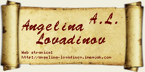 Angelina Lovadinov vizit kartica